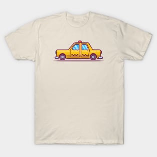 Taxi Cartoon T-Shirt